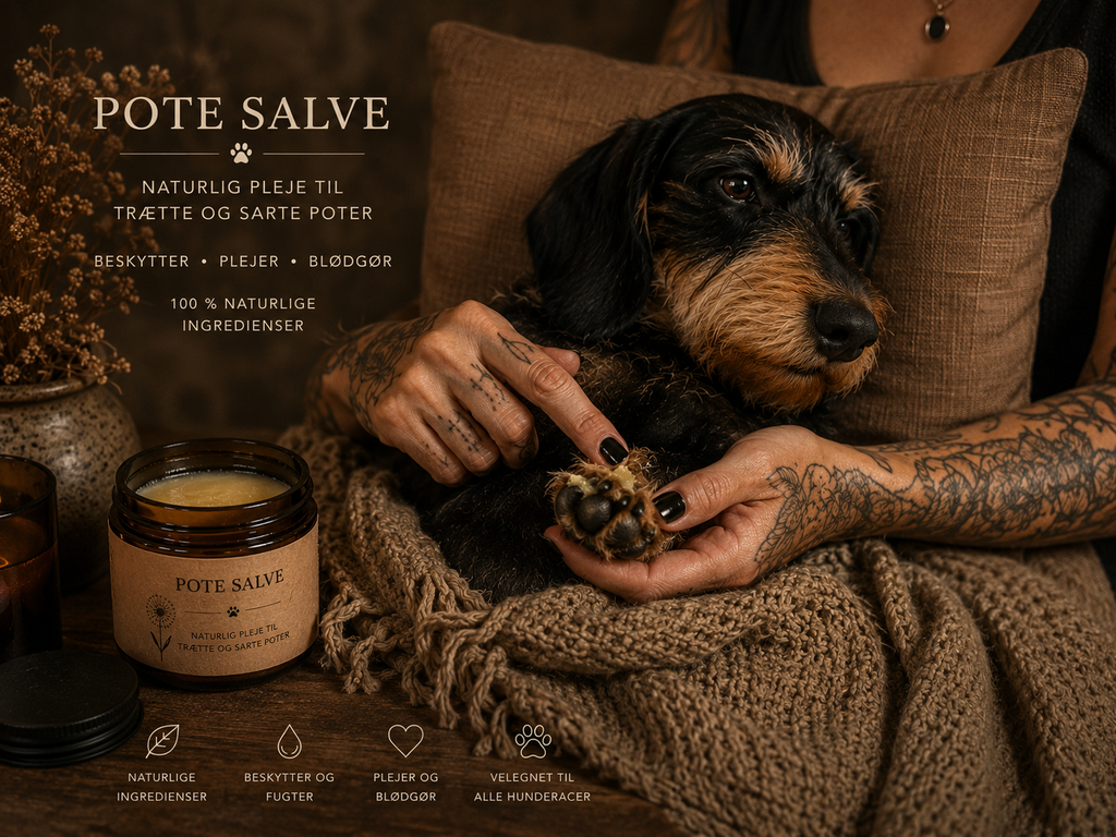 🌿Hunde potesalve -  Naturlig pleje til hundepoter